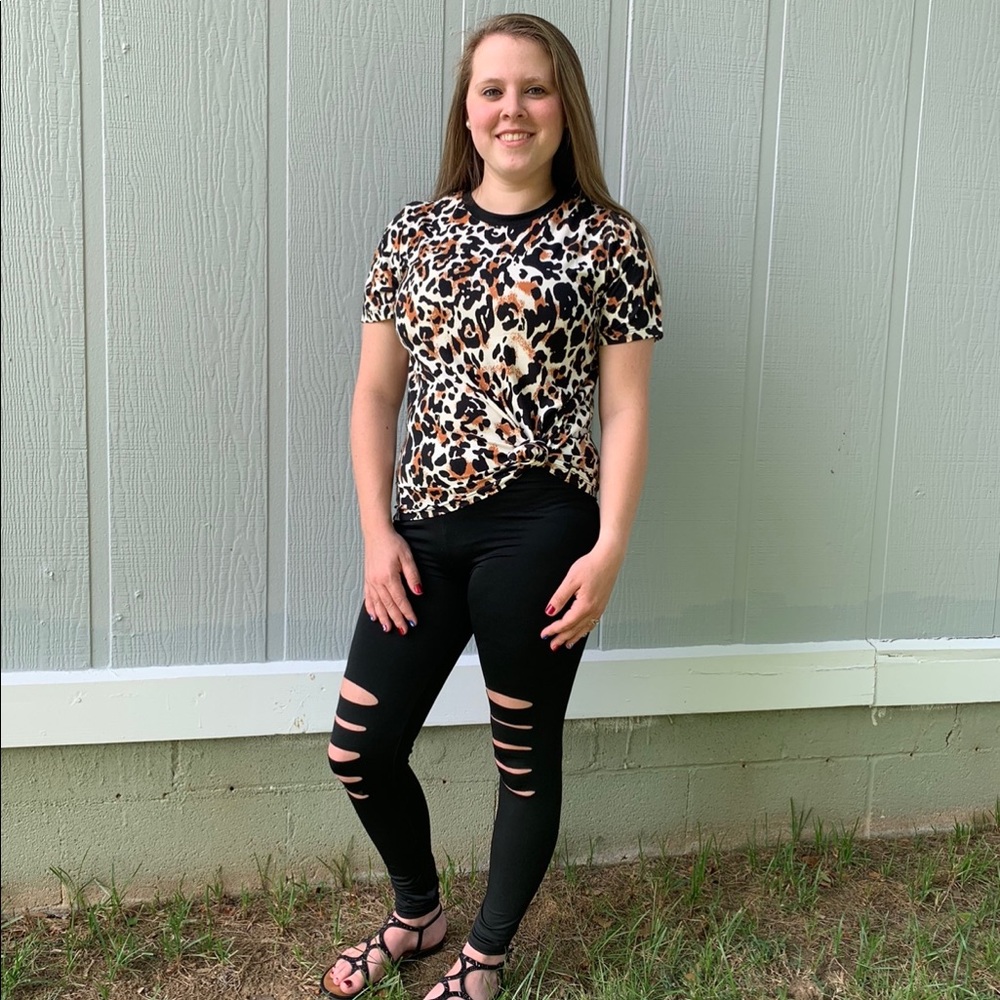 Cheetah Print Tee